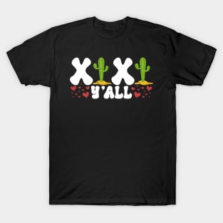 XOXO Y'all Cactus Valentines Day 2023 T-Shirt